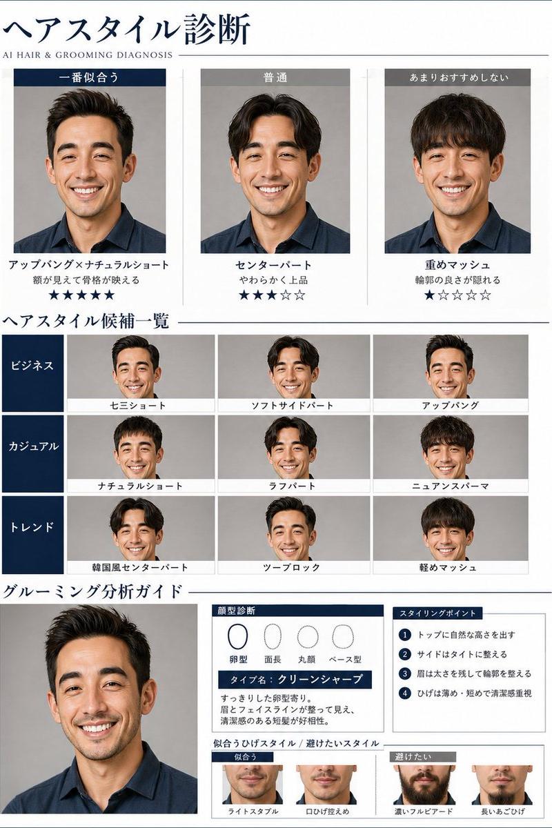AI 发型与仪容诊断报告