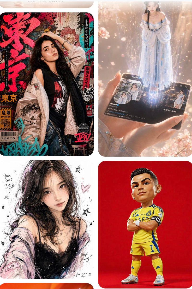 四卡片 AI 灵感画廊