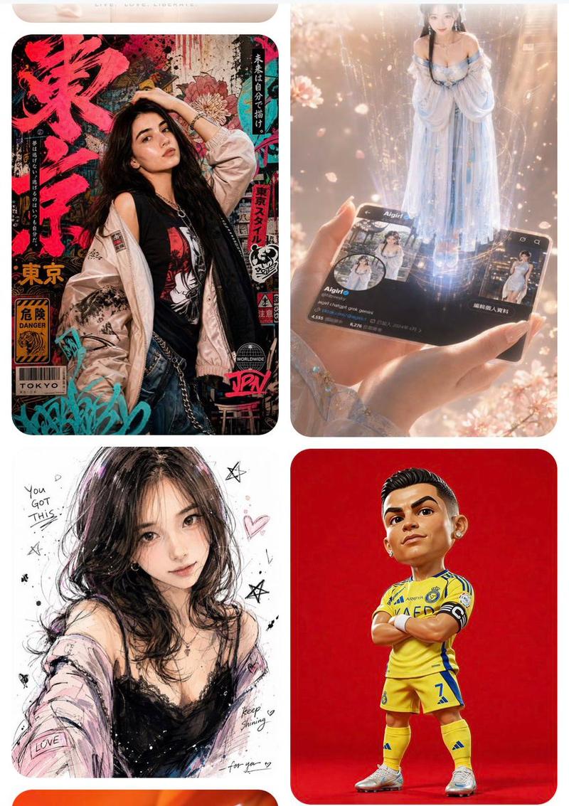 四卡片 AI 灵感画廊