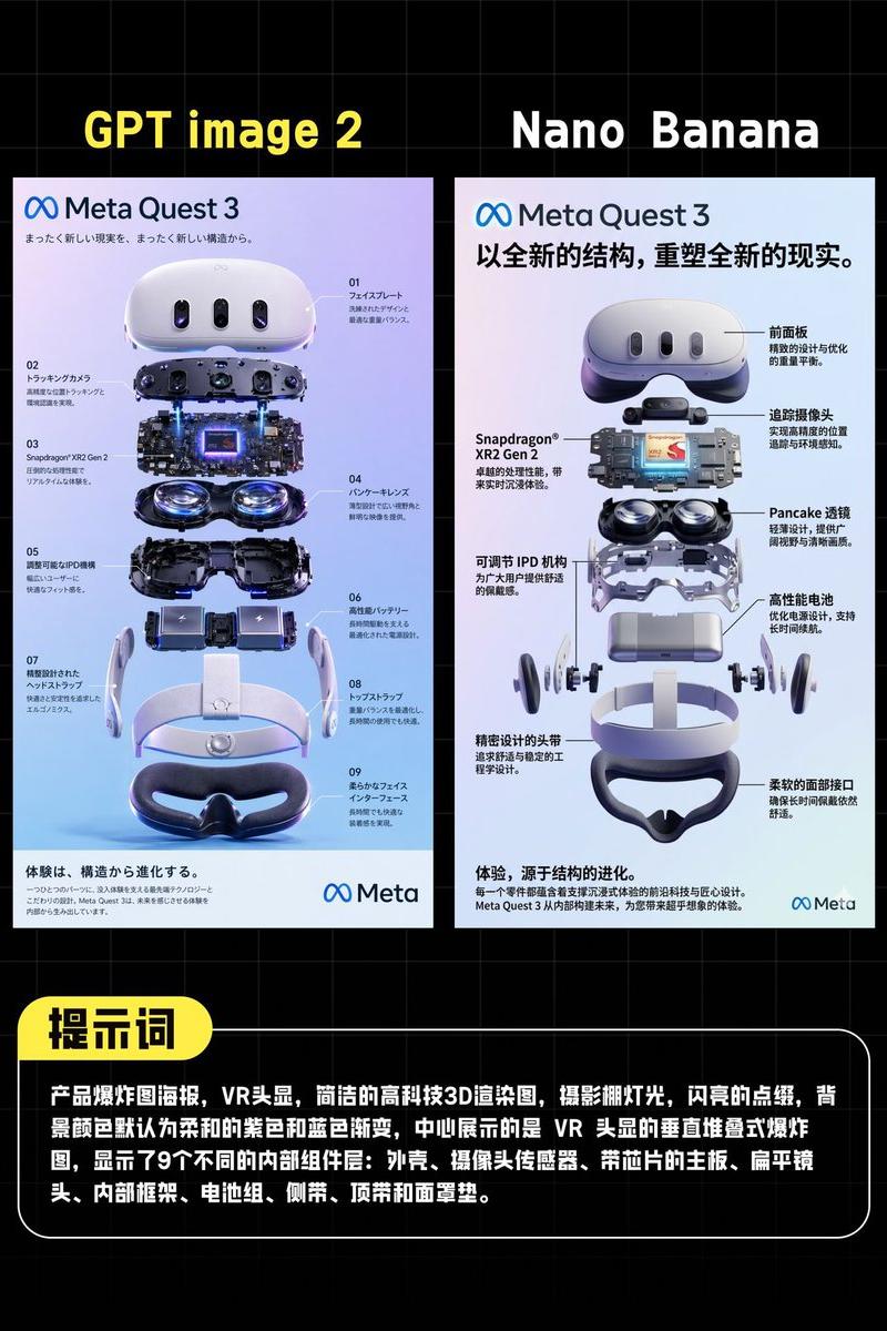 AI VR 海报对比