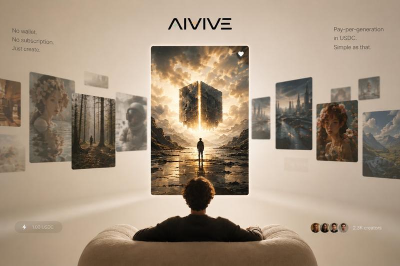 AIVIVE 沉浸式 AI 画廊首屏设计