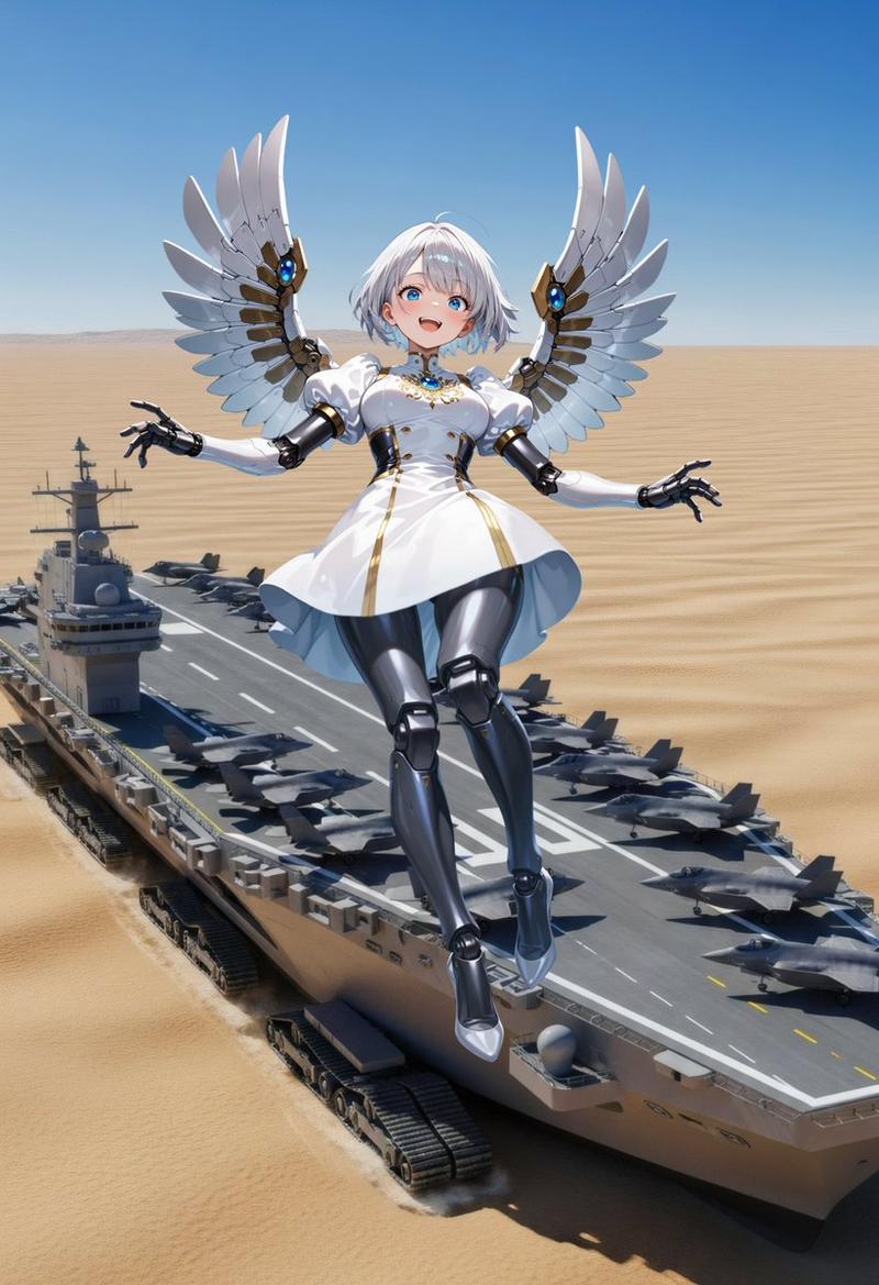 天使仿生人与陆地航空母舰