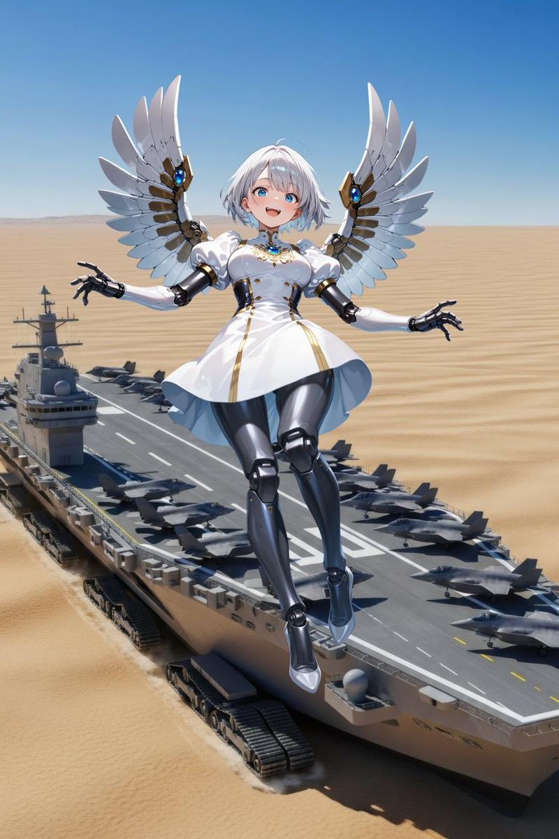天使仿生人与陆地航空母舰