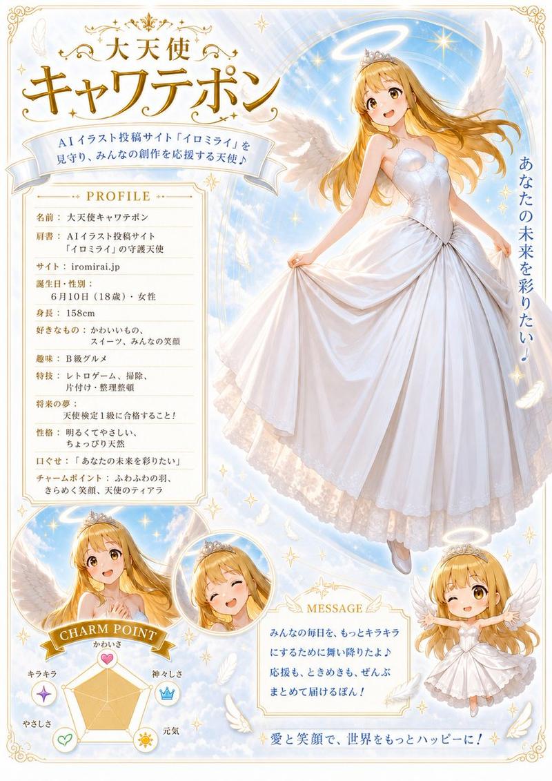Celestial Angel Character Profile Poster