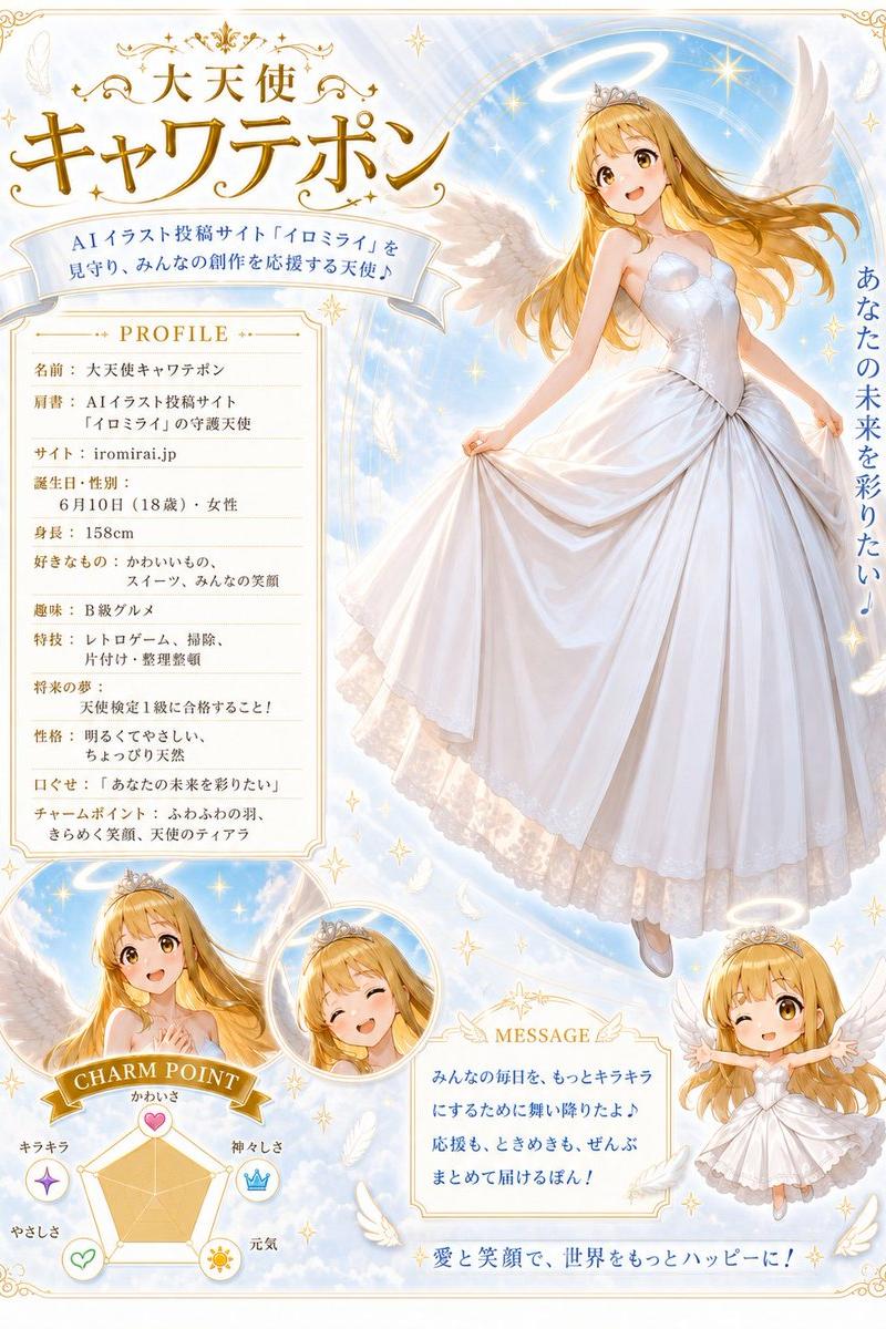 Celestial Angel Character Profile Poster