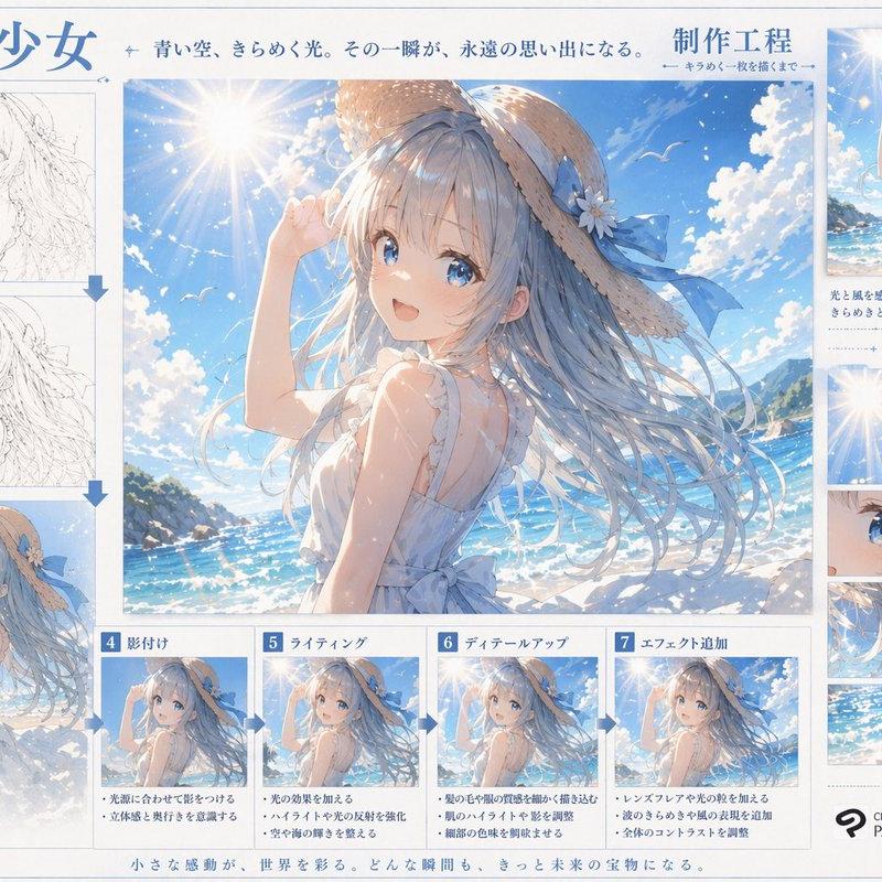 动漫艺术创作流程信息图