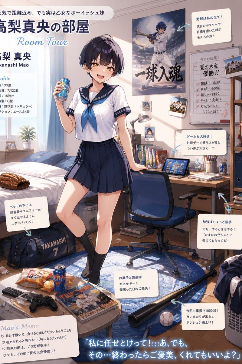 动漫棒球少女房间巡礼