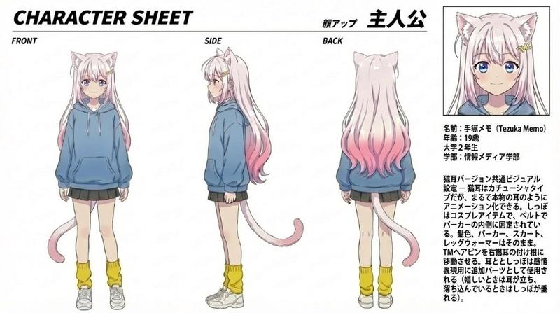 动漫猫耳少女角色设定集