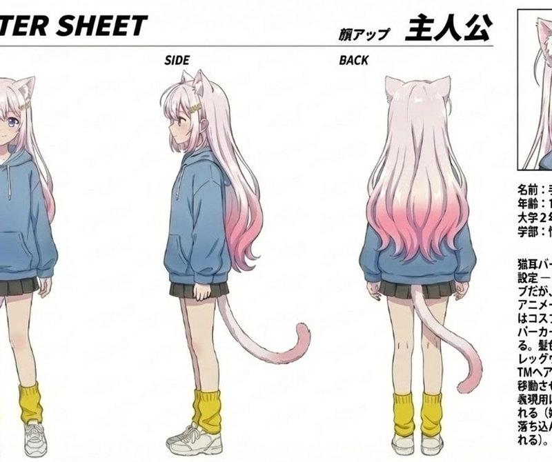 动漫猫耳少女角色设定集