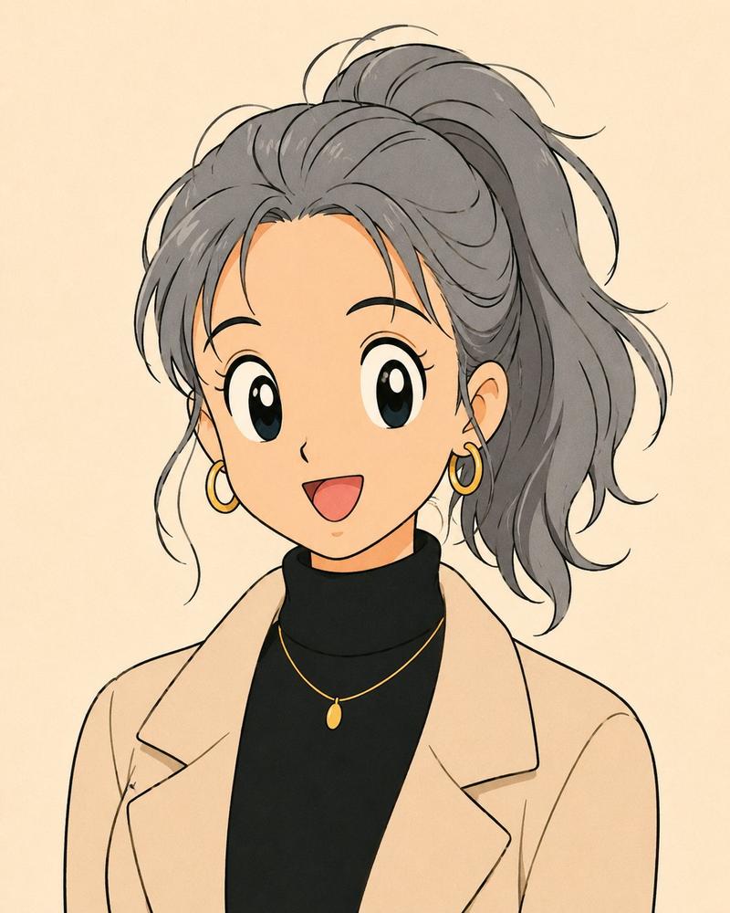 Anime Portrait with Censored Face
