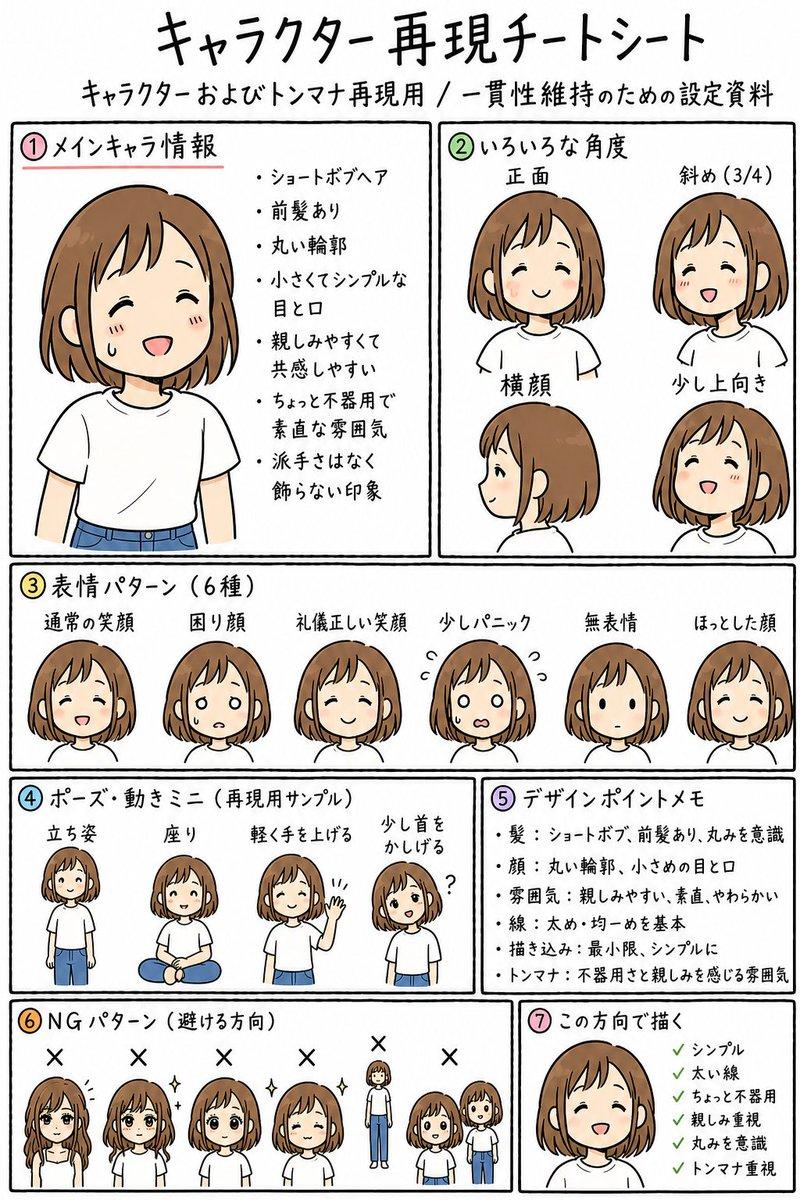 动漫角色复刻速查表