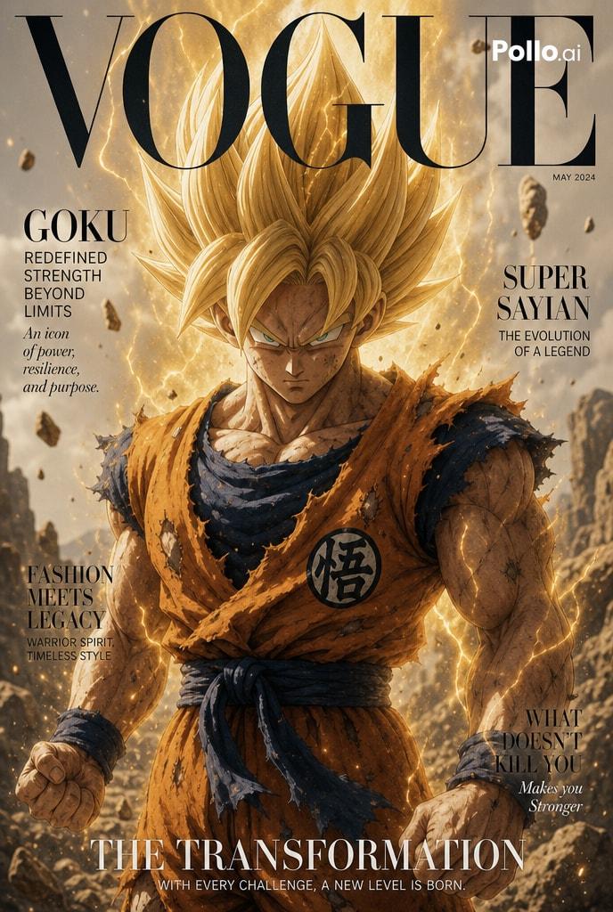 动漫角色《Vogue》封面
