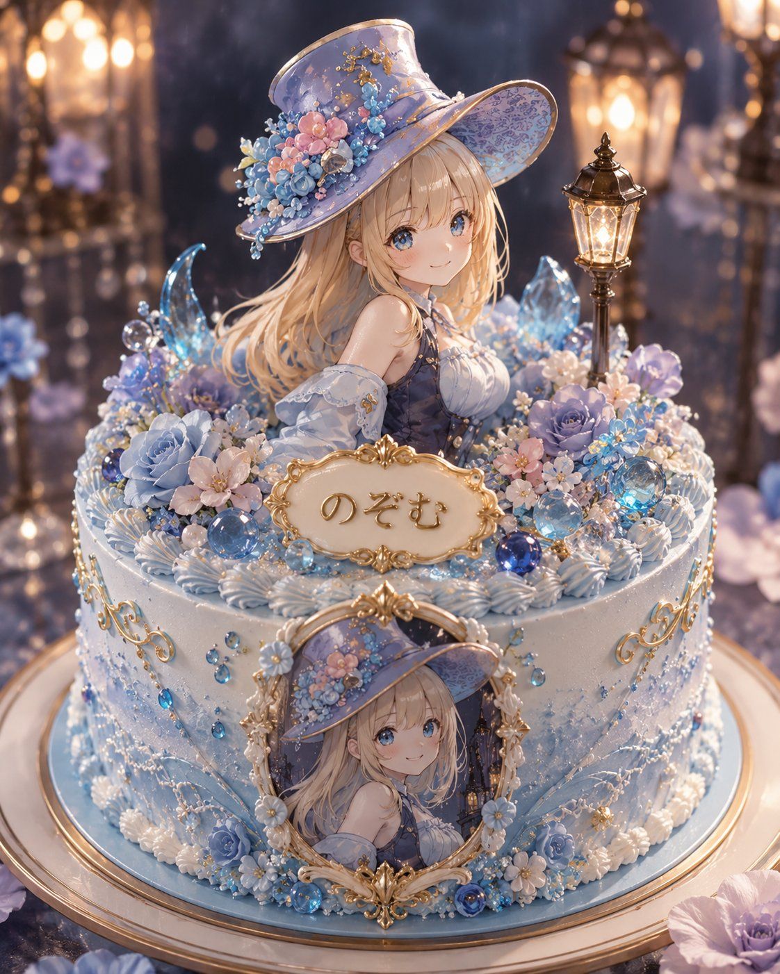 Fantasy Anime Character Whole Cake