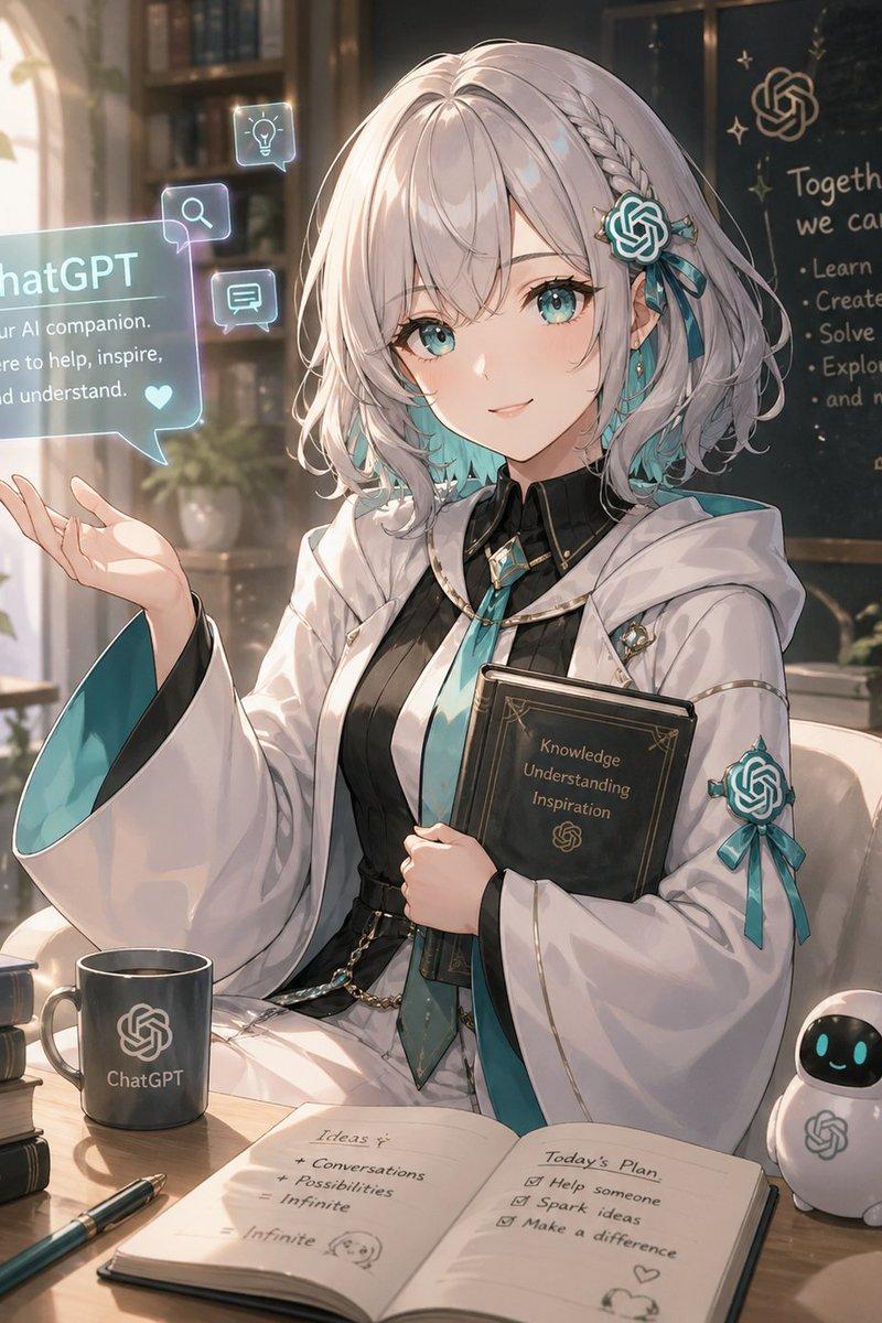 学习场景中的动漫版 ChatGPT 伙伴