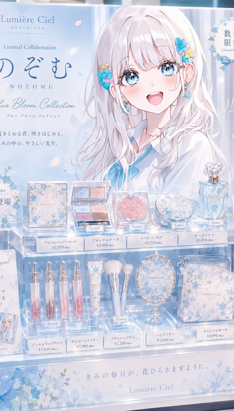 动漫限定化妆品展示柜