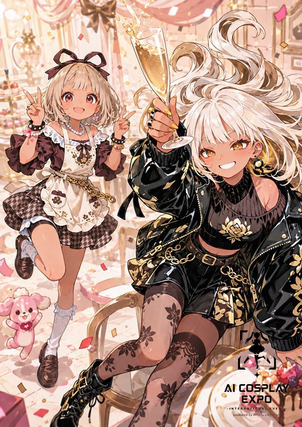 无脸动漫 Cosplay 博览会双人组