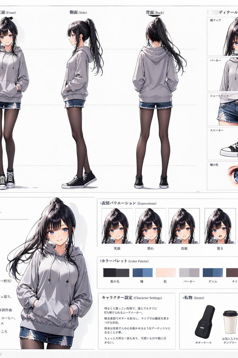 Rio 动漫角色设定图