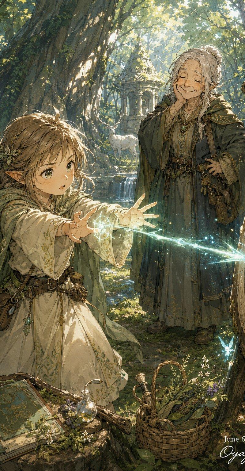 Magic Girl and Grandmother Mentor