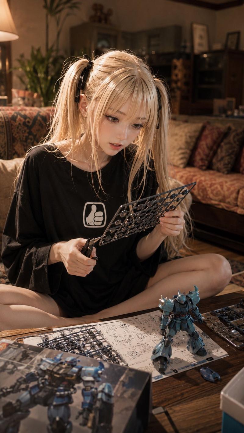 动漫少女拼装虚构机甲模型