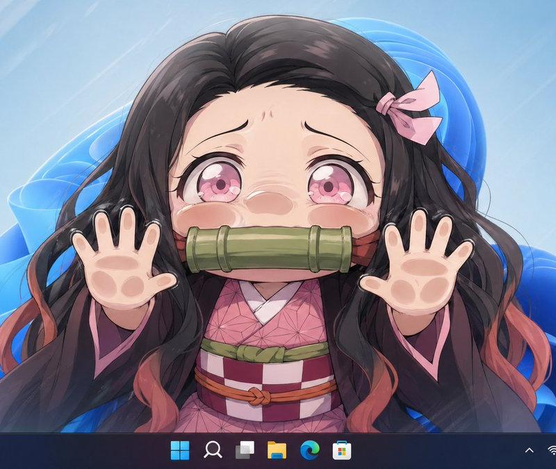 动漫少女 Windows 11 桌面壁纸