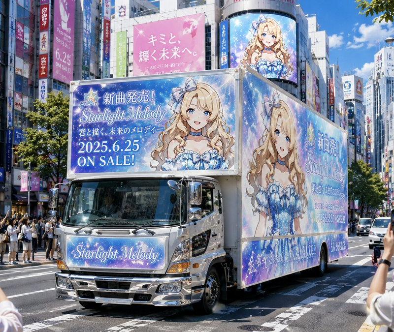 日本动漫偶像宣传车
