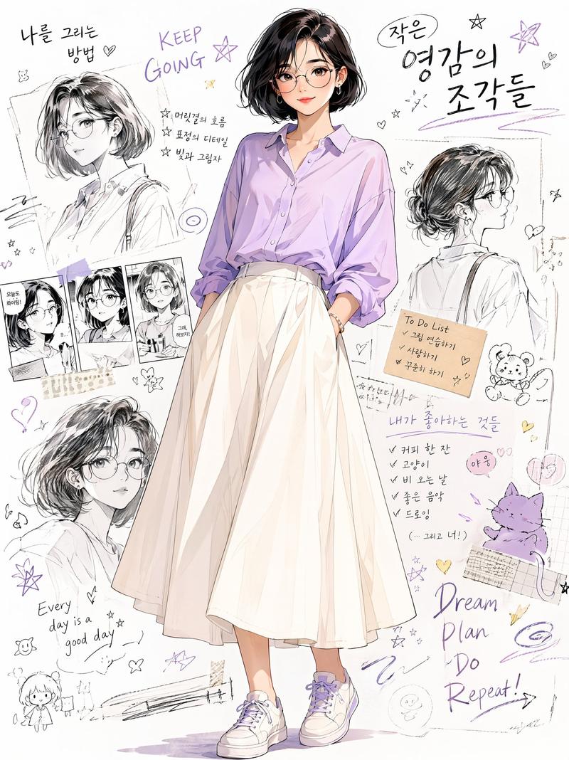 Anime Portrait Artistic Collage