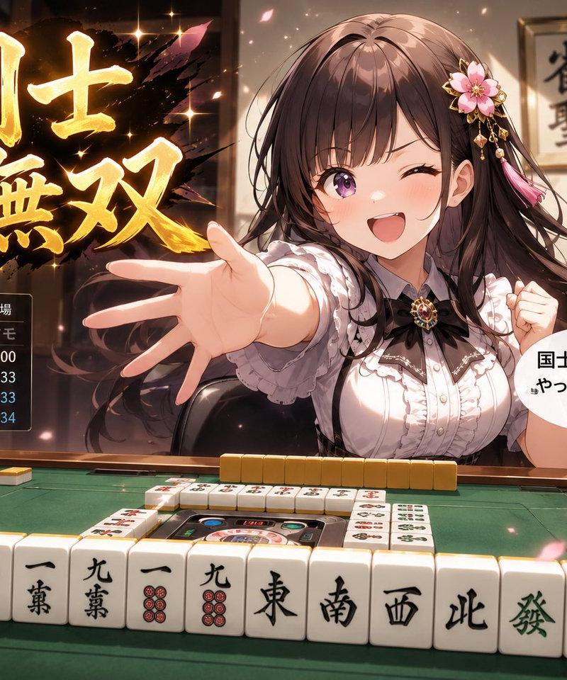 动漫麻将役满胜利画面