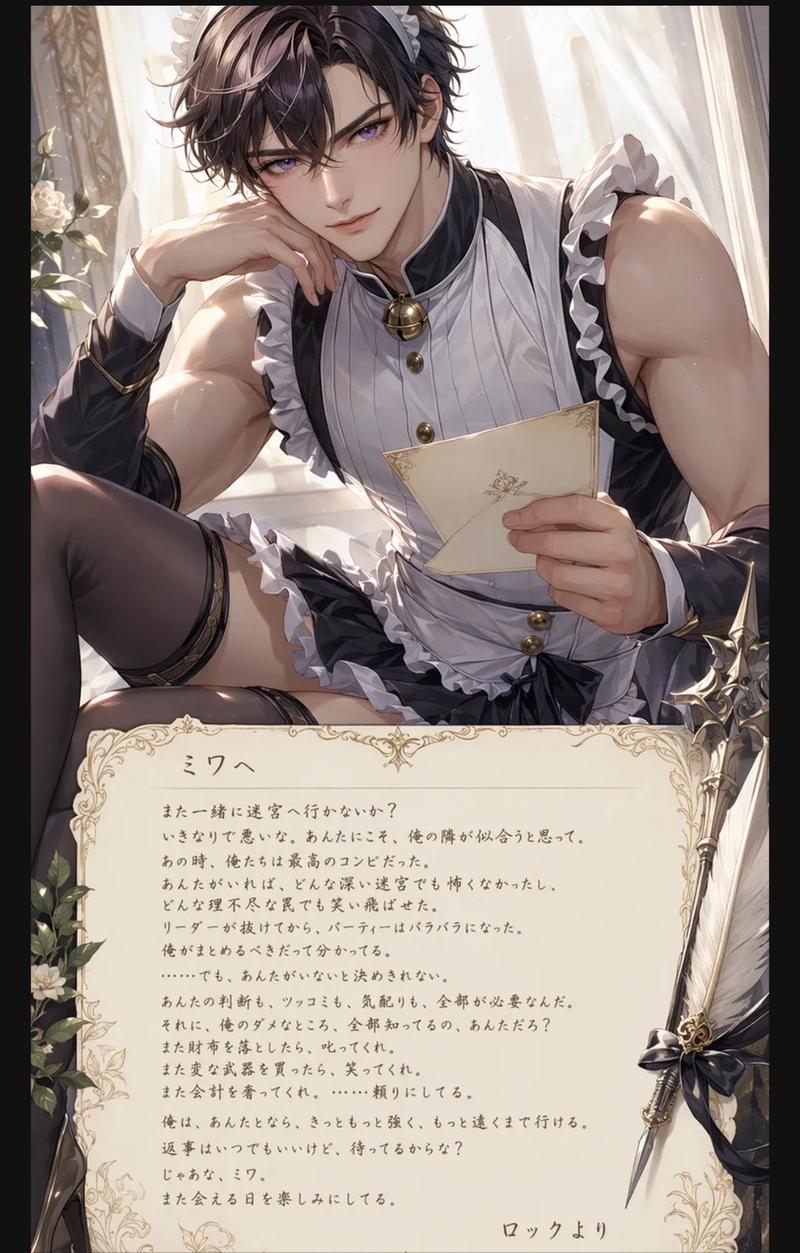 动漫女仆角色情书