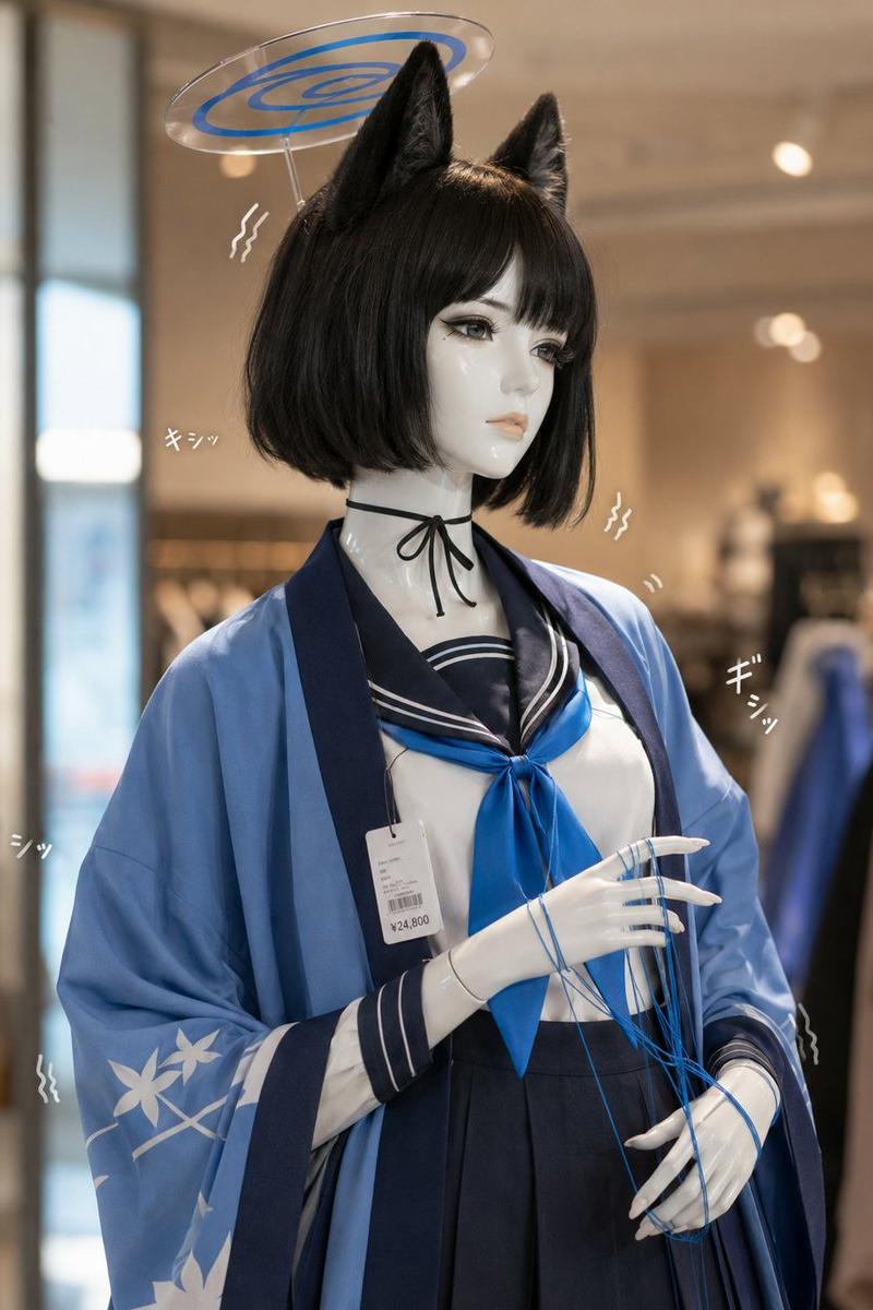 写实动漫风格人体模型展示
