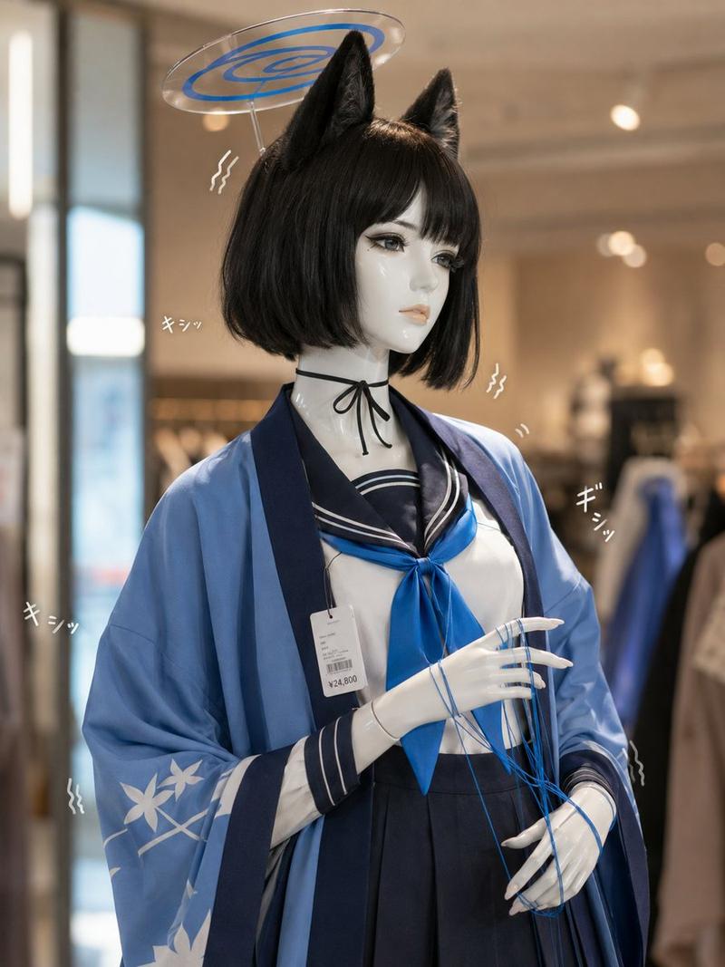 写实动漫风格人体模型展示