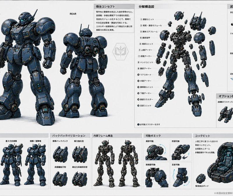 ARX-07 Fenrir Mecha Spec Sheet