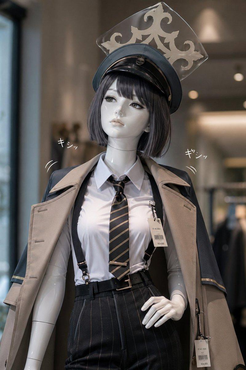动漫风警官模特时尚陈列