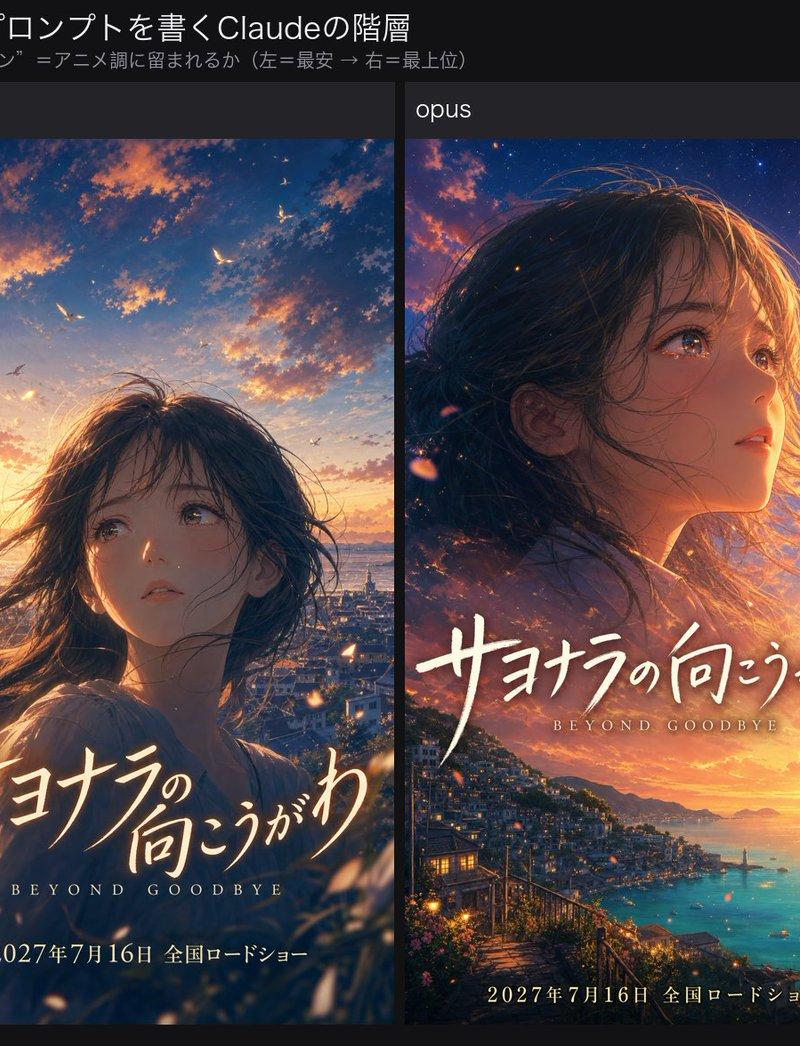 四层级动漫海报对比