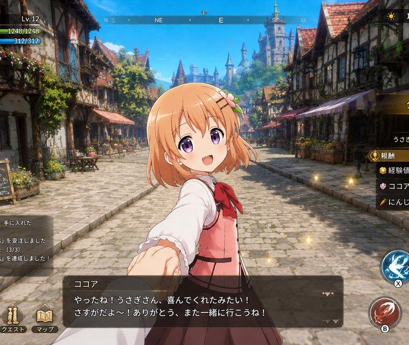 动漫幻想 RPG 任务完成界面