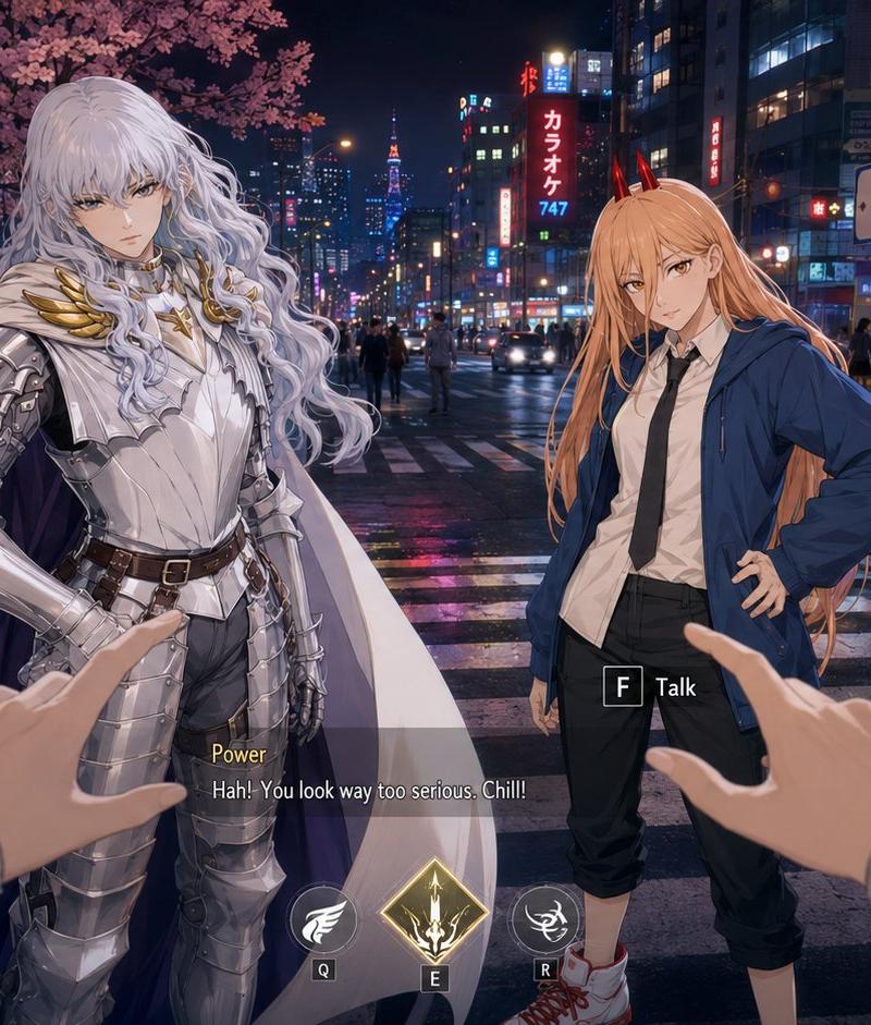 动漫 RPG 东京街头 HUD