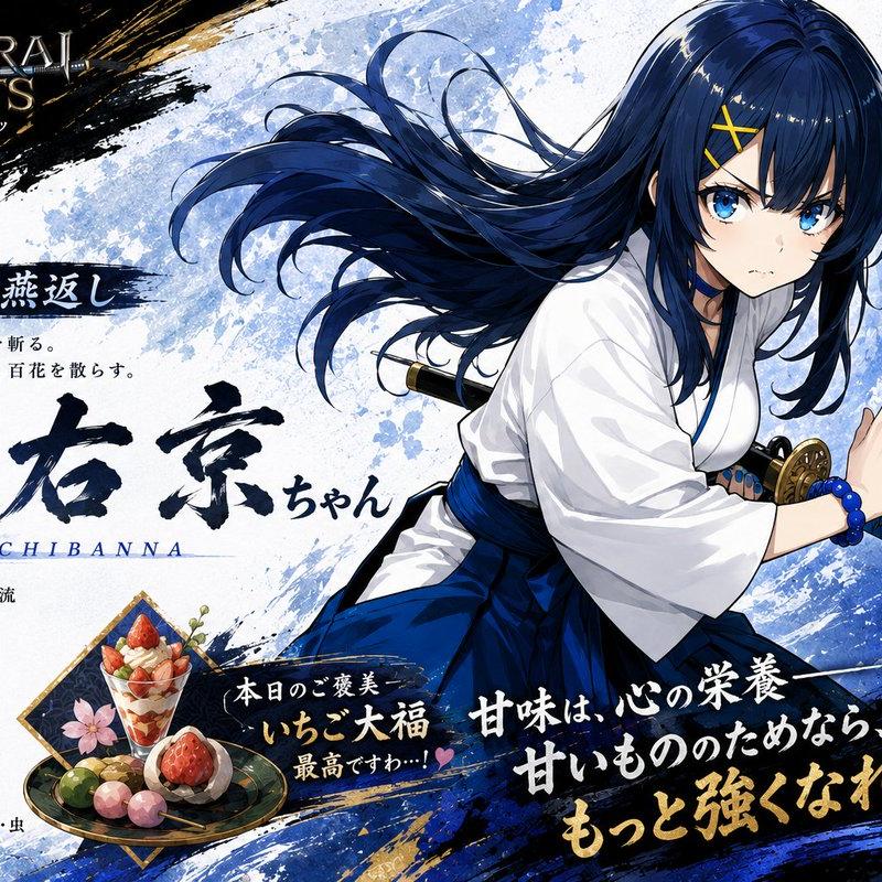 动漫武士角色海报