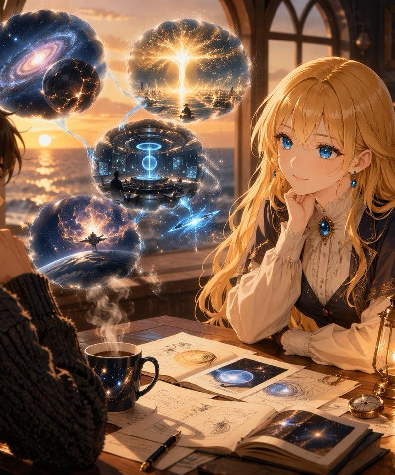 拥有宇宙全息图的动漫学者