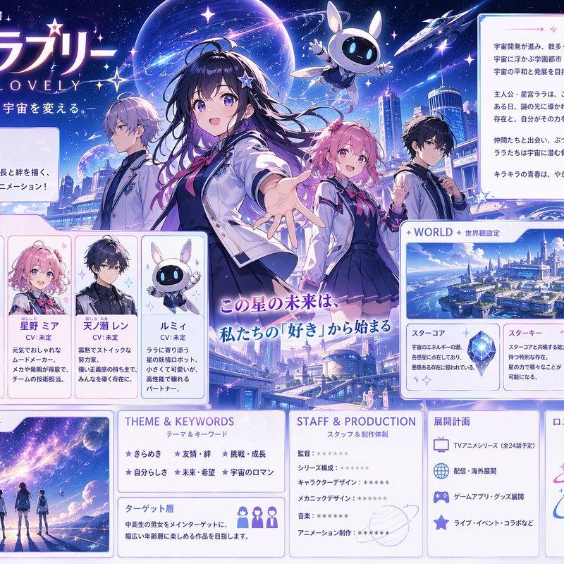 动漫科幻校园项目提案 board