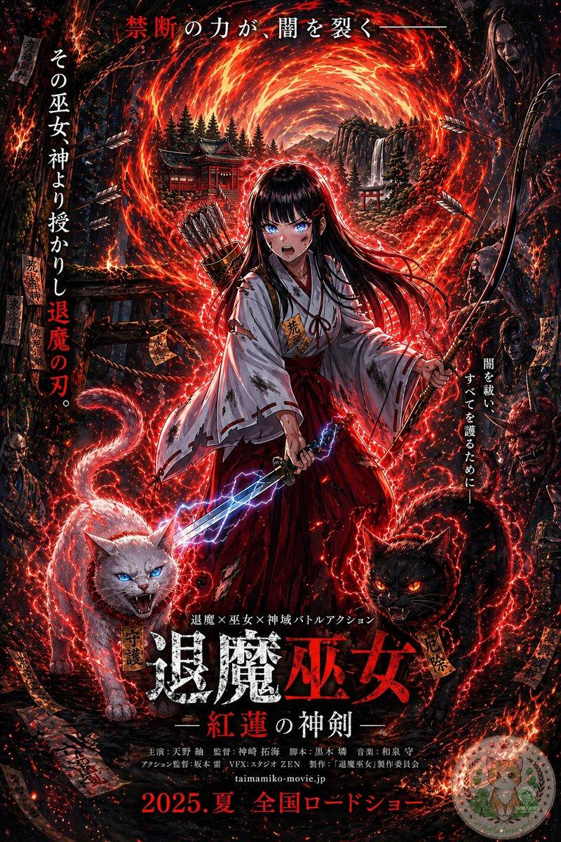 动漫巫女电影海报