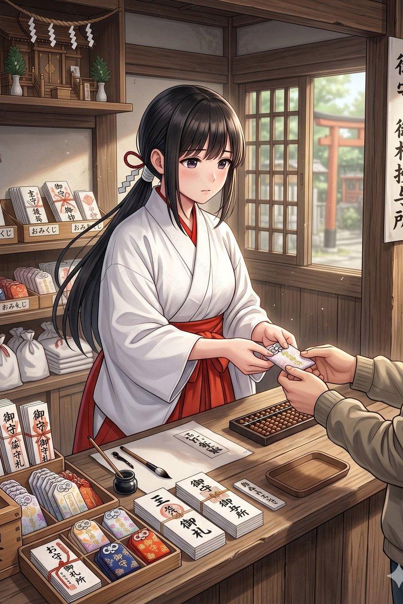 动漫巫女御守柜台