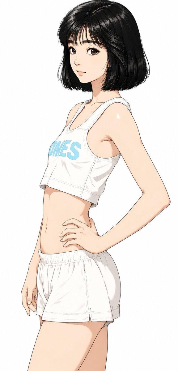 动漫运动风少女插画