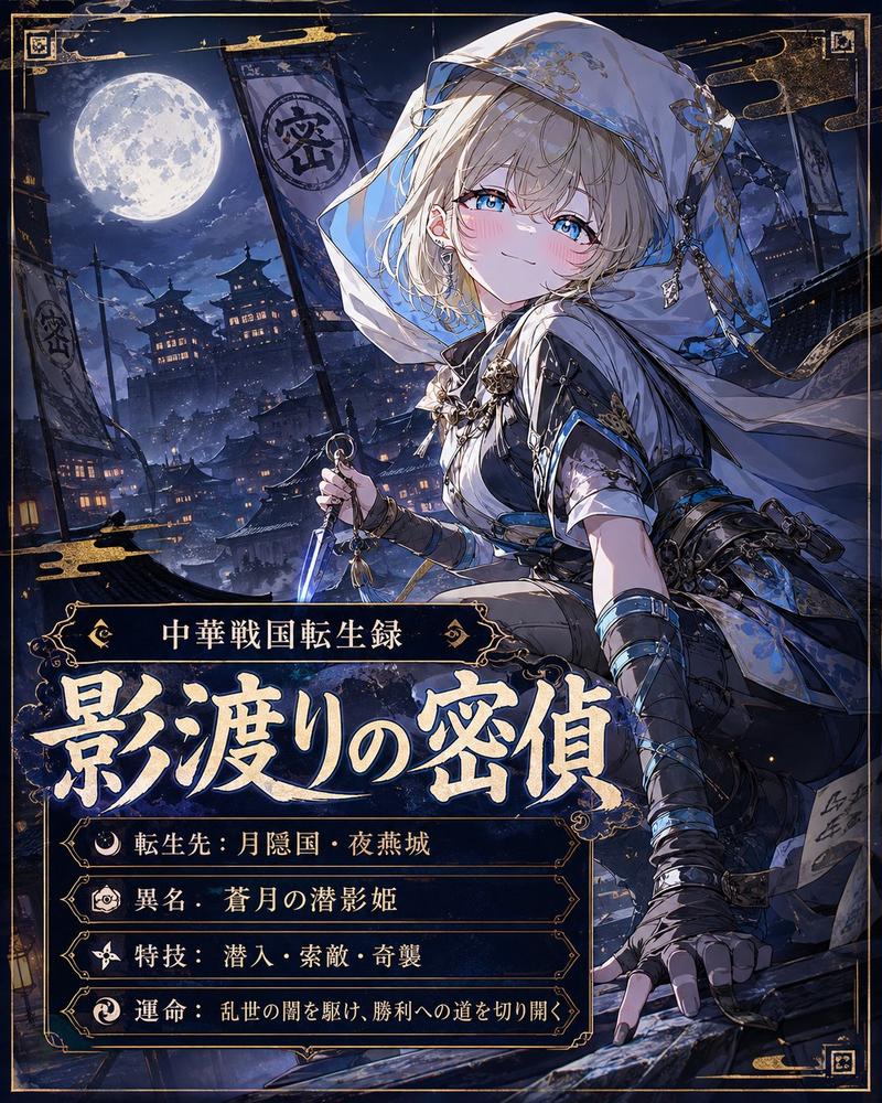 月下战国谍影海报