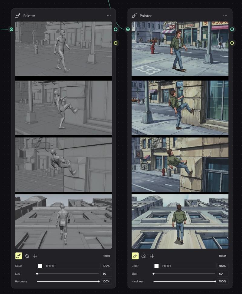 Storyboard Re-Render 工作流 UI