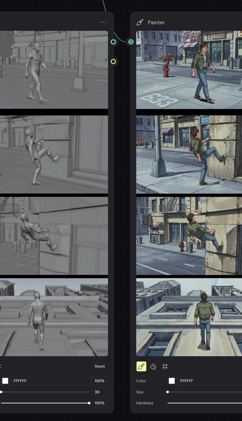 Storyboard Re-Render 工作流 UI