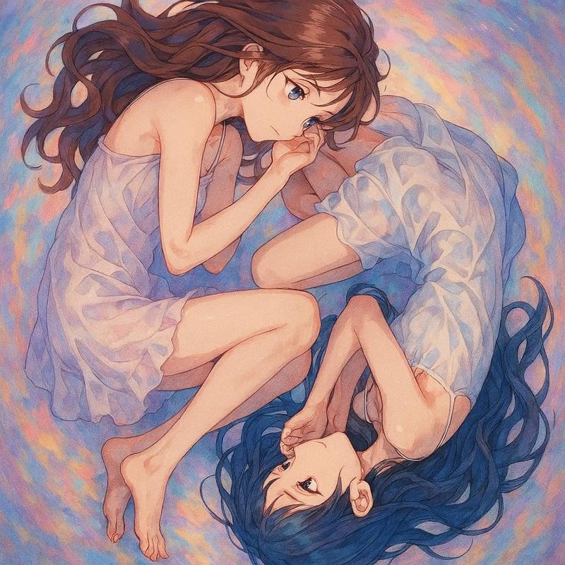 动漫阴阳双子少女