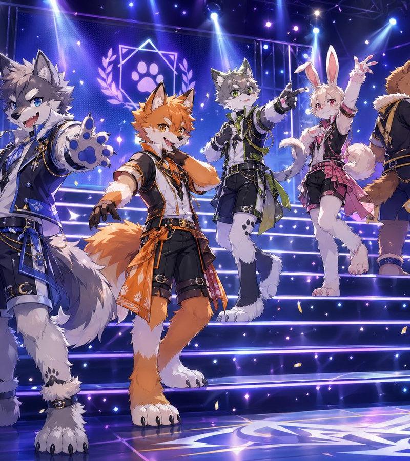 兽人偶像团体演唱会海报