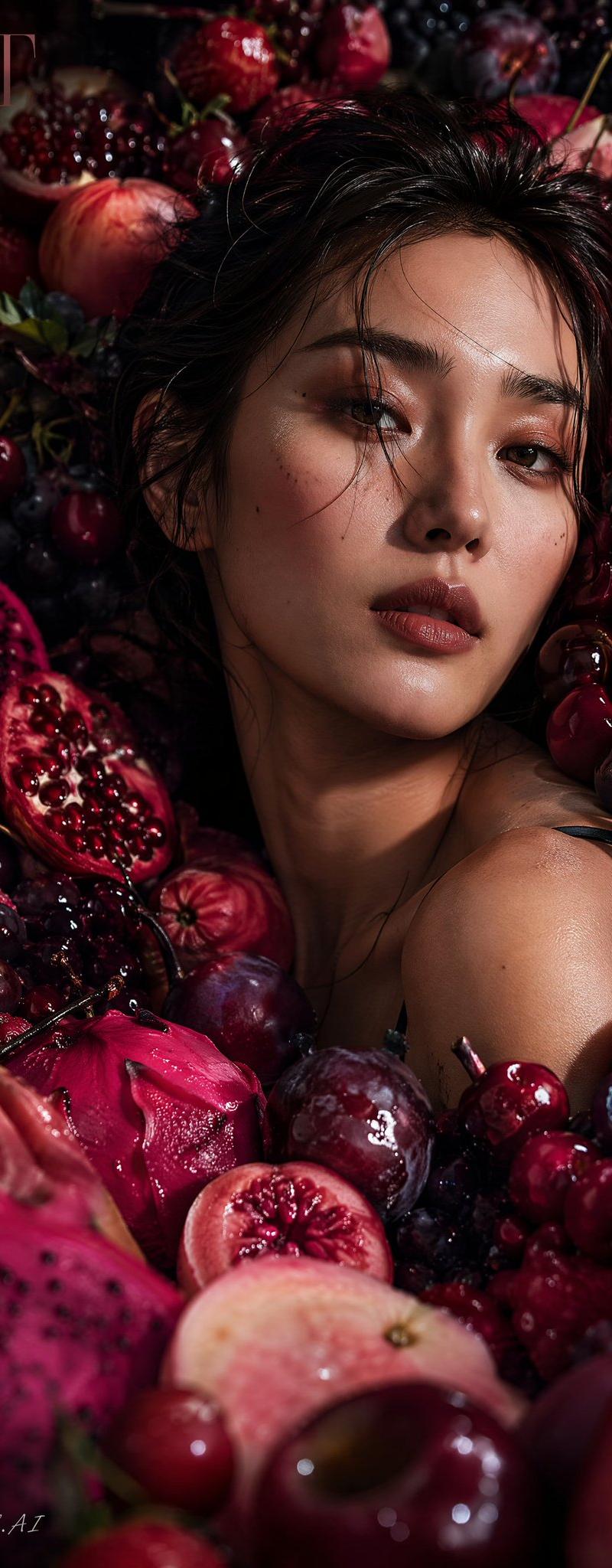 亚裔女性“果海”时尚大片人像