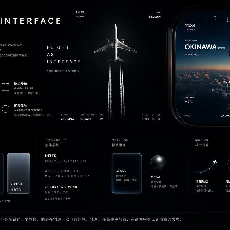 航空主题 UI 设计系统项目