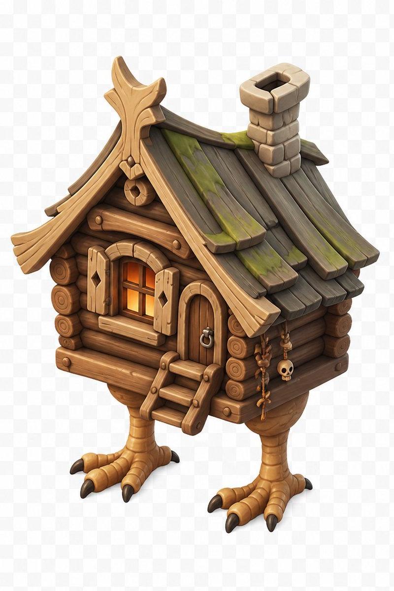 Stylized Baba Yaga Hut