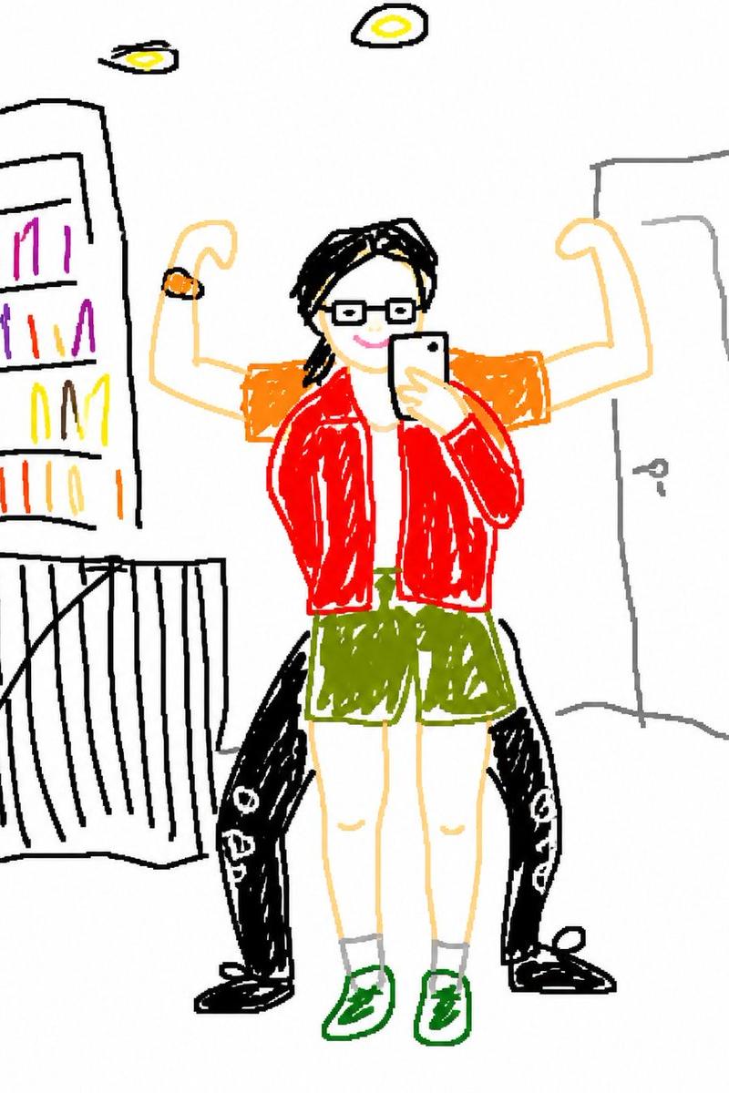 笨拙的 MS Paint 风格重绘